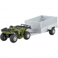 Britains 43358 Quad Bike and Trailer Set image