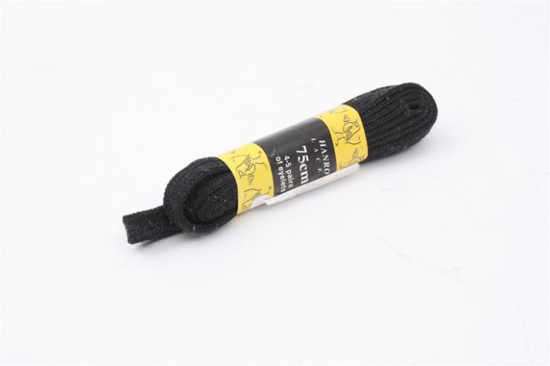  Flat Black 75cm Laces 