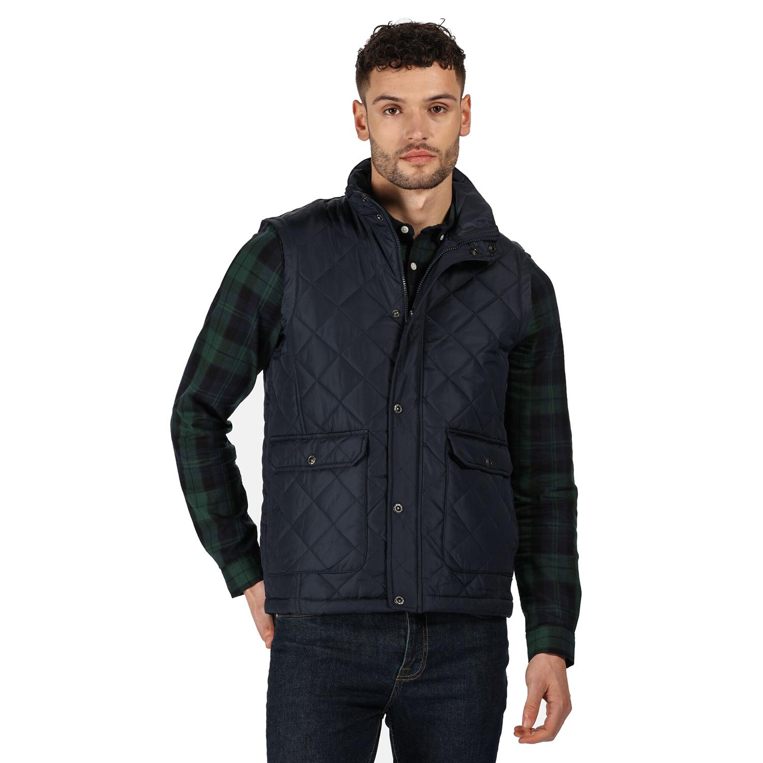 Buy Regatta TRA810 Tyler Mens Quilted Bodywarmer Navy from Fane Valley ...