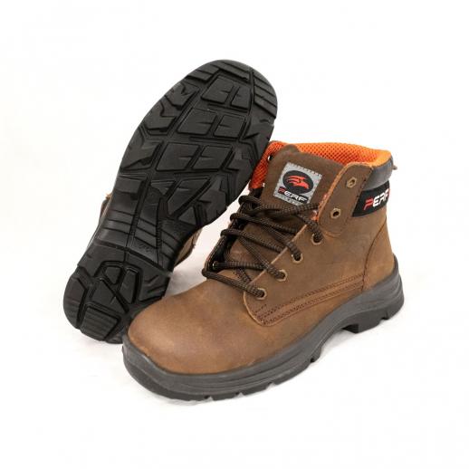  Perf Derby Safety Lace Up Boot Brown 