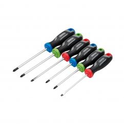 Draper 13433 Soft Grip Screwdriver Set 6pc image