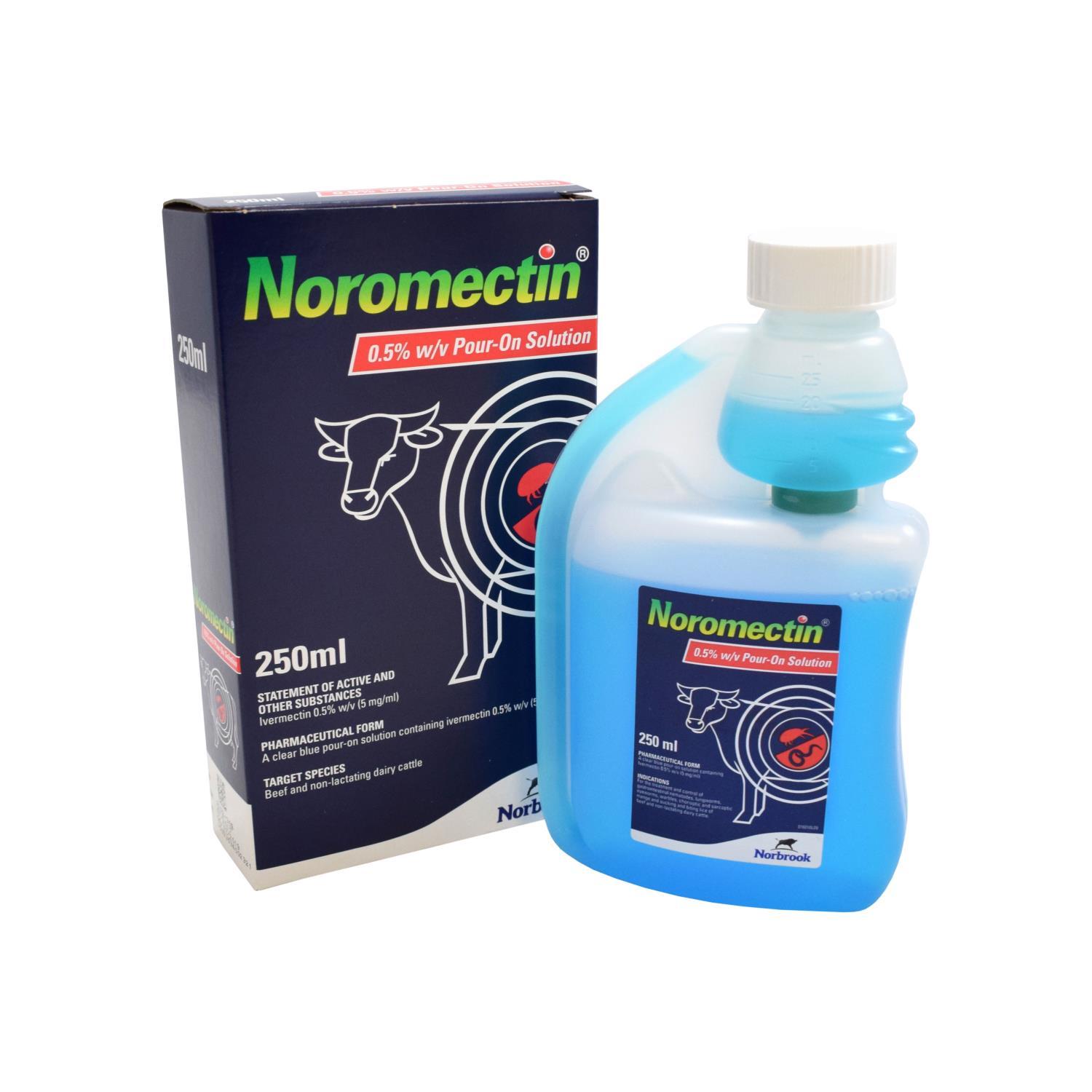 Buy Noromectin Pour On 250ml from Fane Valley Stores Agricultural Supplies 