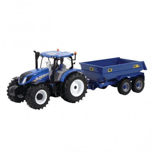  Britains 43268 New Holland T6 Tractor and NC Dump Trailer