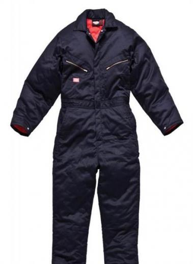  Dickies Lined Padded Boilersuit in Navy 