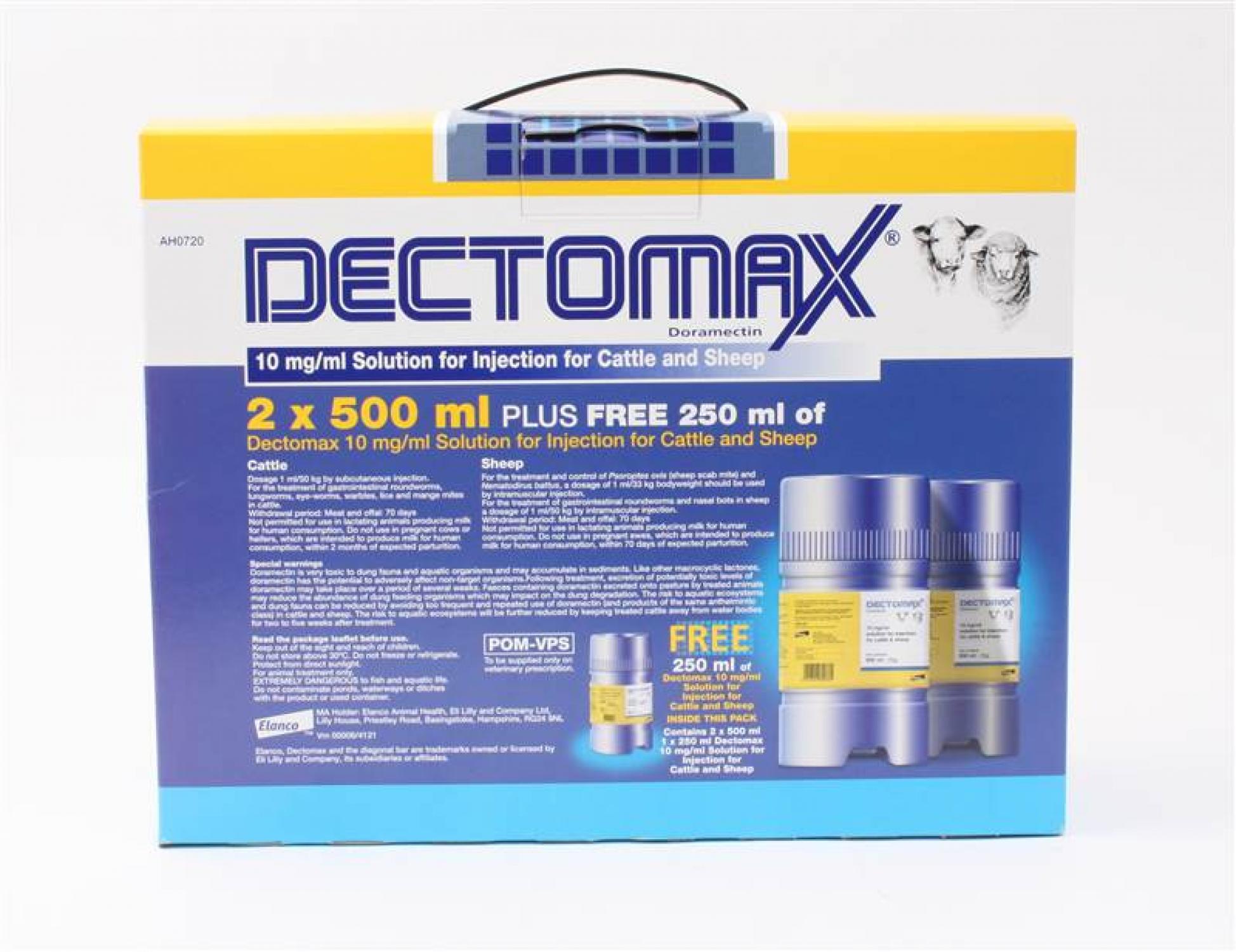 Buy Dectomax Injection Promotion Pack 1250ml from Fane Valley Stores