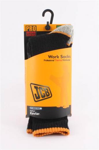  JCB Pro Thermal Work Black Socks  