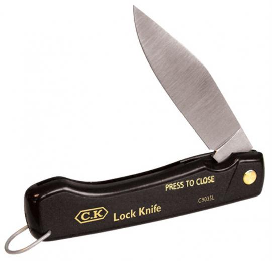  C.K Locking Clip Point Pocket Knife 110mm C9035L