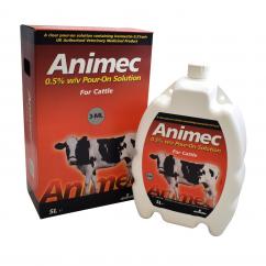 Animec 0.5% w/v Pour On Solution for Cattle  image