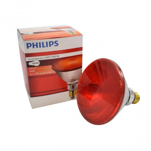  Infrared Screw Fit 100w Ruby Heat Lamp Bulb 