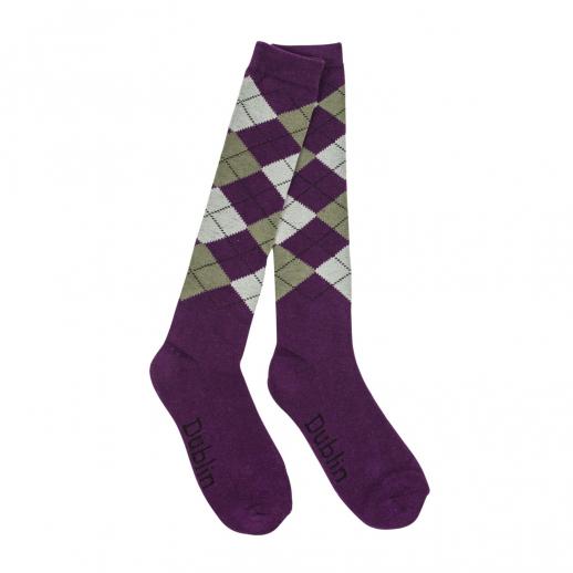  Dublin Argyle Socks Purple/Ash