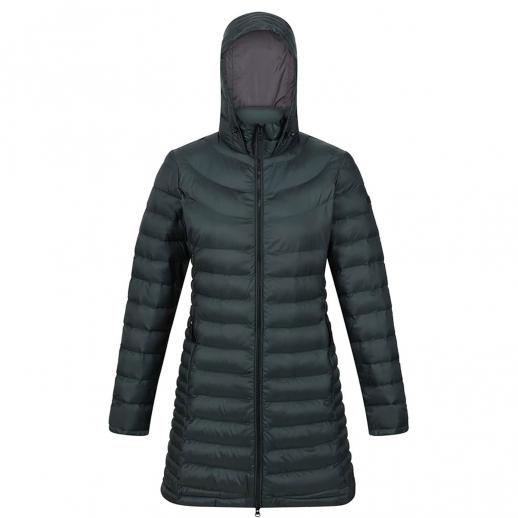  Regatta RWN230 Andel lll Ladies Long Quilted Jacket Green 