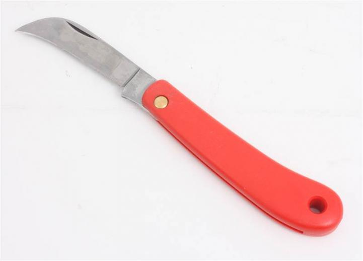  Red Half Curved Pen Knife 2.75" Blade