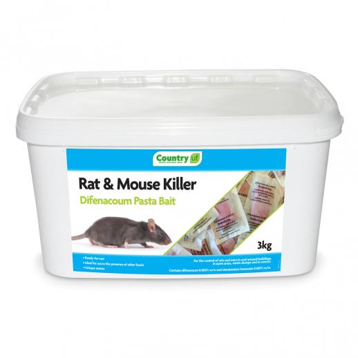  Country Difenacoum Pasta Rat & Mouse Bait 3kg