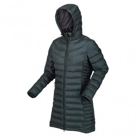  Regatta RWN230 Andel lll Ladies Long Quilted Jacket Green 