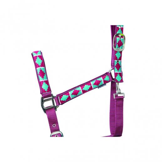  Hy Equestrian Woven Polo Head Collar and Lead Rope