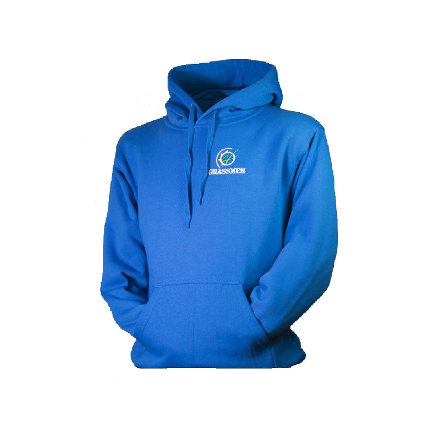 Buy Grassmen Adults Blue Hoodie S from Fane Valley Stores Agricultural ...