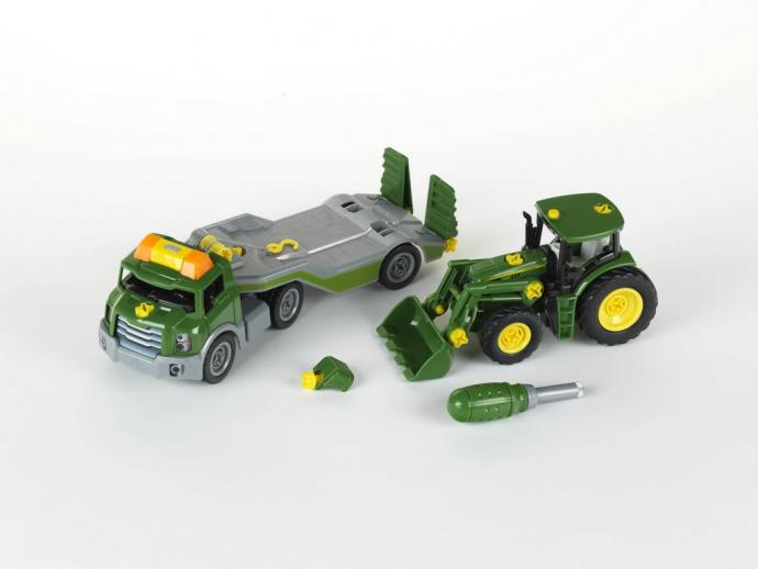  Klein 3908 John Deere Tractor & Transporter