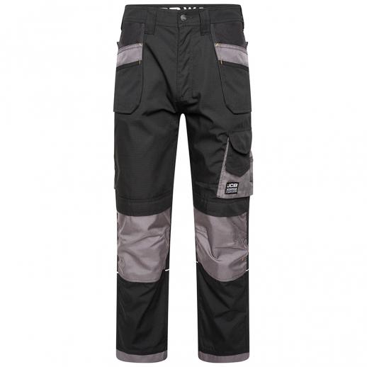  JCB Trade Plus Rip Stop Trouser Black/Grey