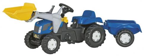 Rolly 02392 New Holland T7040 Tractor with Loader and Trailer image
