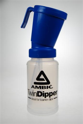  Ambic Twin Non Return Teat Dip Cup 