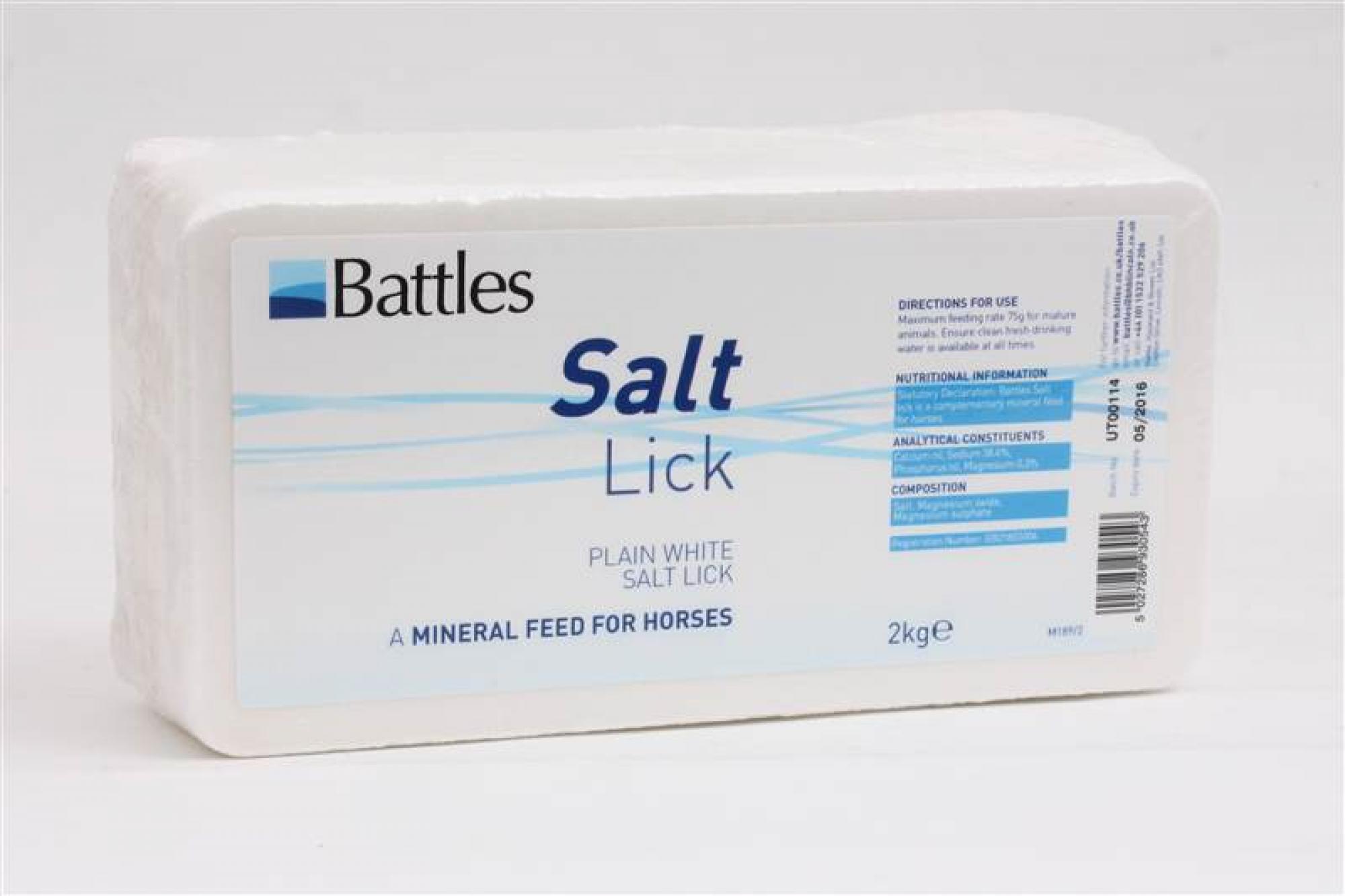 Buy Plain Iodised Salt Lick Block 2kg from Fane Valley Stores