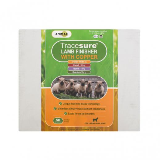  z Animax Tracesure Lamb Finisher with Copper 50 Pack