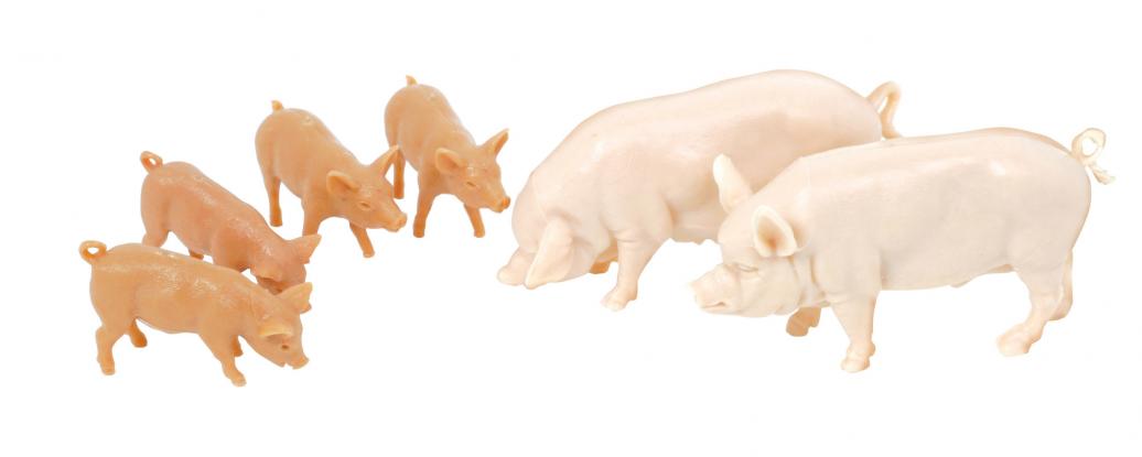  Britains Large White Pigs and Pink Piglets 