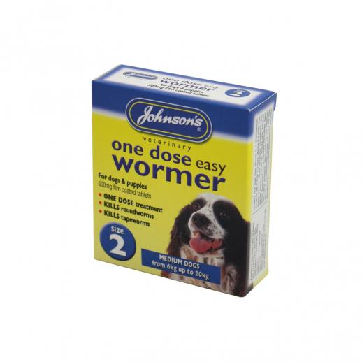  Johnsons One Dose Easy Wormer Size 2 
