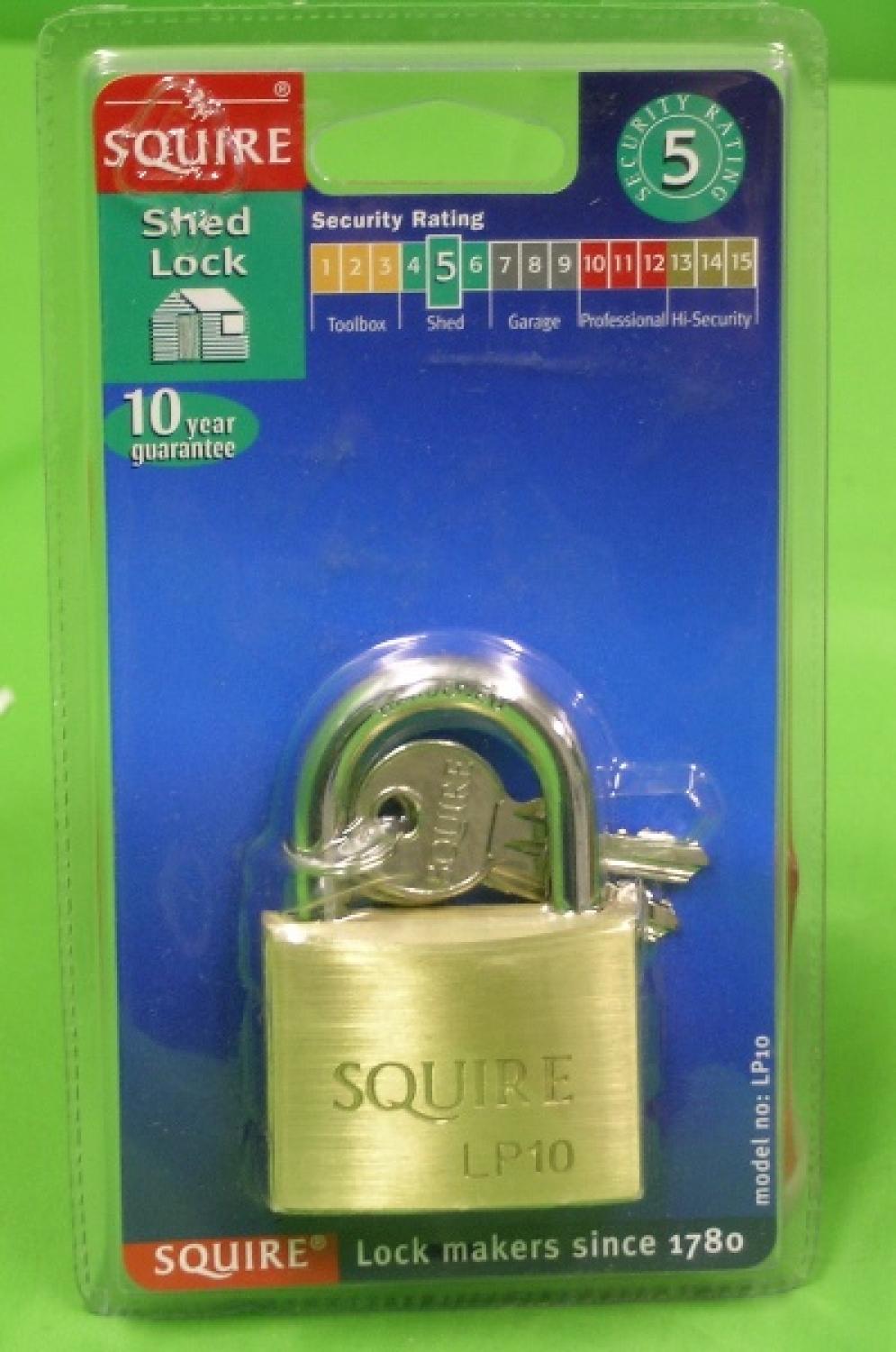 buy squire brass shed padlock from fane valley stores