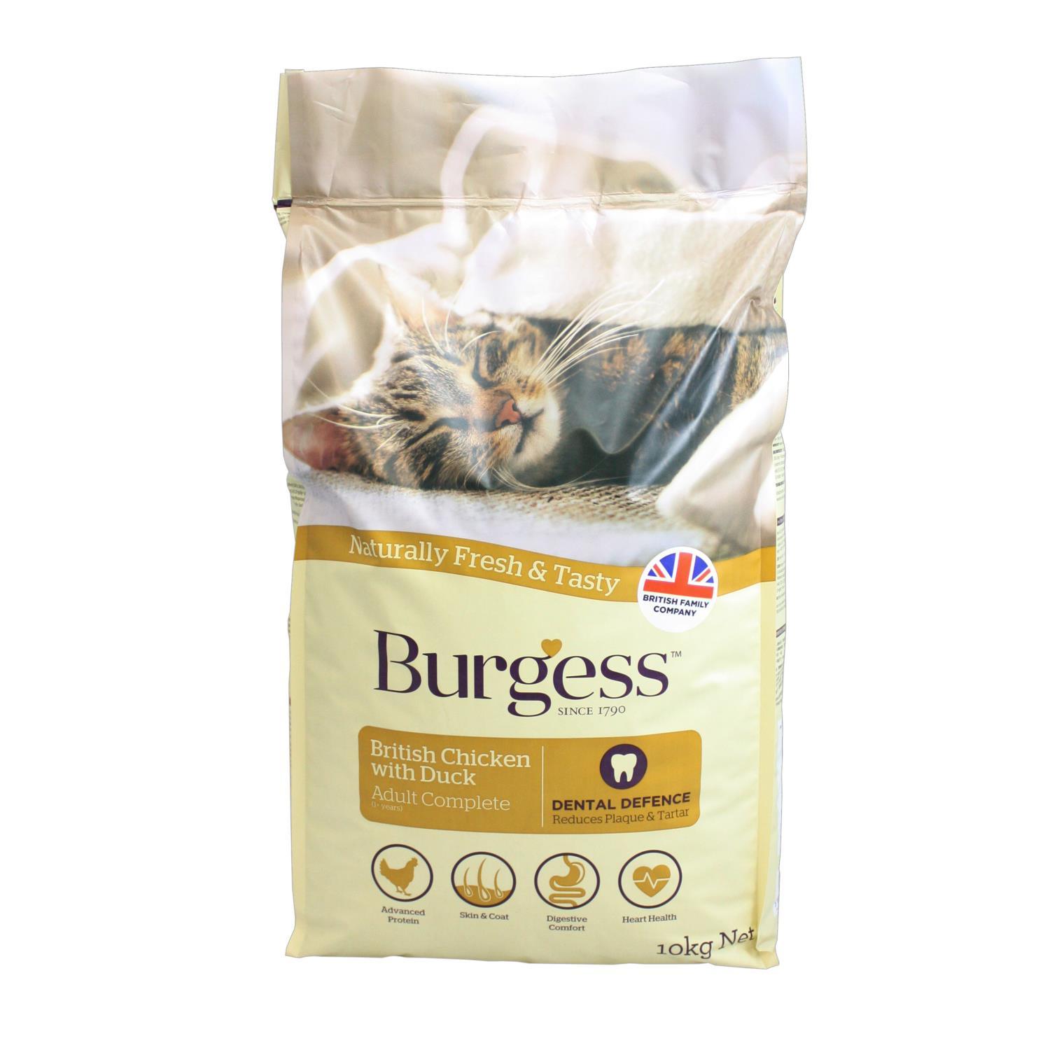 burgess dry cat food 10kg