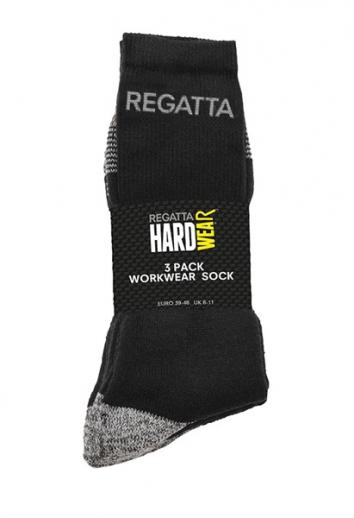  Regatta RMH003 Workwear Black Socks 