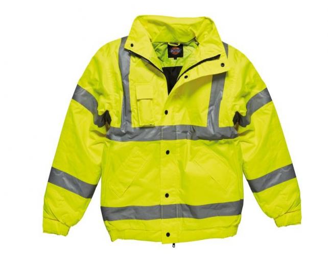  High Visibility Bomber Jacket in Yellow