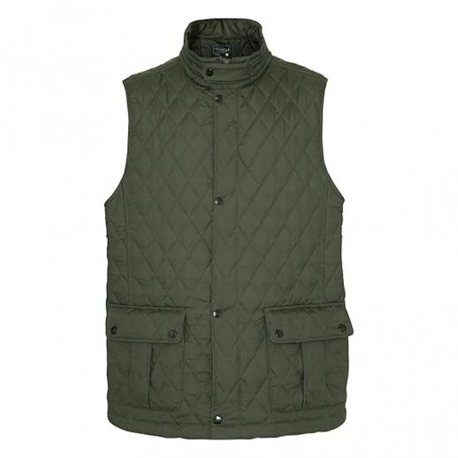  Champion Ashby Mens Diamond Quilted Bodywarmer in Olive 