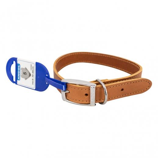  Leather Dog Collar Tan