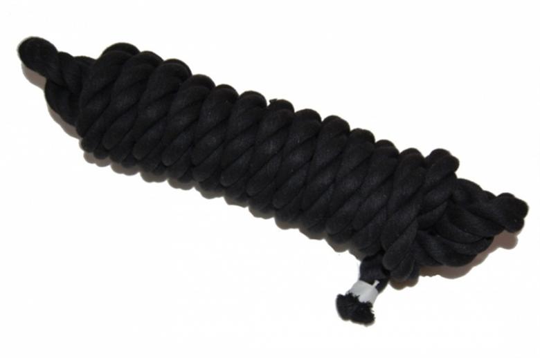  Black Cotton Show Halter 12mm 0152
