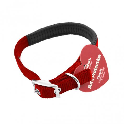  Padded Dog Collar Red 14" x 1/2"