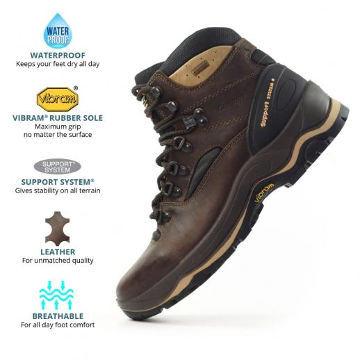  Grisport Quatro Walking Boot Brown 