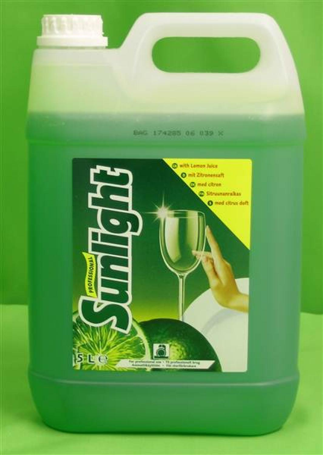 Buy Professional Sunlight Washing Up Liquid 5L from Fane Valley Stores