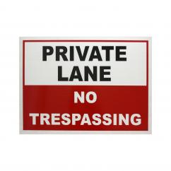 Sign Private lan Keep Out - 450x450mm image