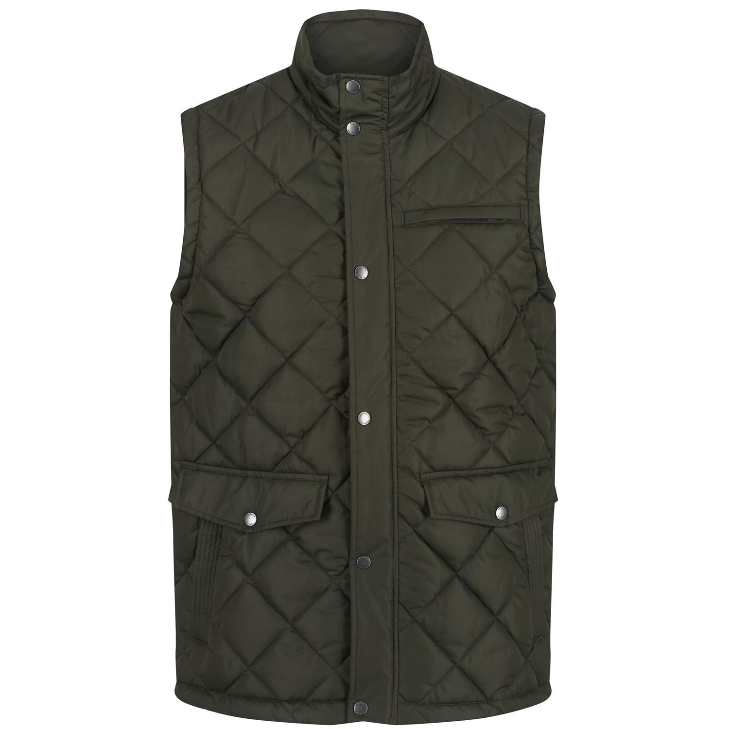 Buy Regatta RMB103 Locke Mens Diamond Quilted Bodywarmer Green from ...