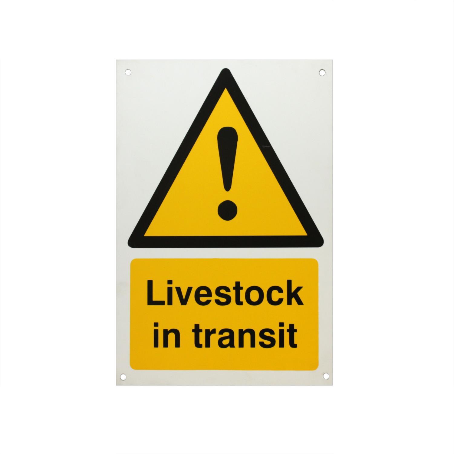 Buy Livestock in Transit Sign BW38 from Fane Valley Stores Agricultural