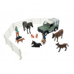 Britains 43385 Land Rover, Vet and Animals Playset image