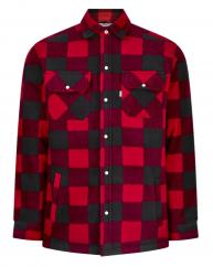 Champion Kinross Long Sleeve Quilted Fleece Shirt Red S image