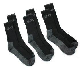 JCB Heavy Duty Black Work Socks  image