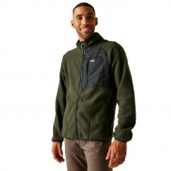 Regatta Frankie Borg Mens Full Zip Fleece Khaki image