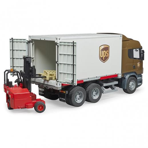  Bruder 3581 Scania R Series with Container & Forklift