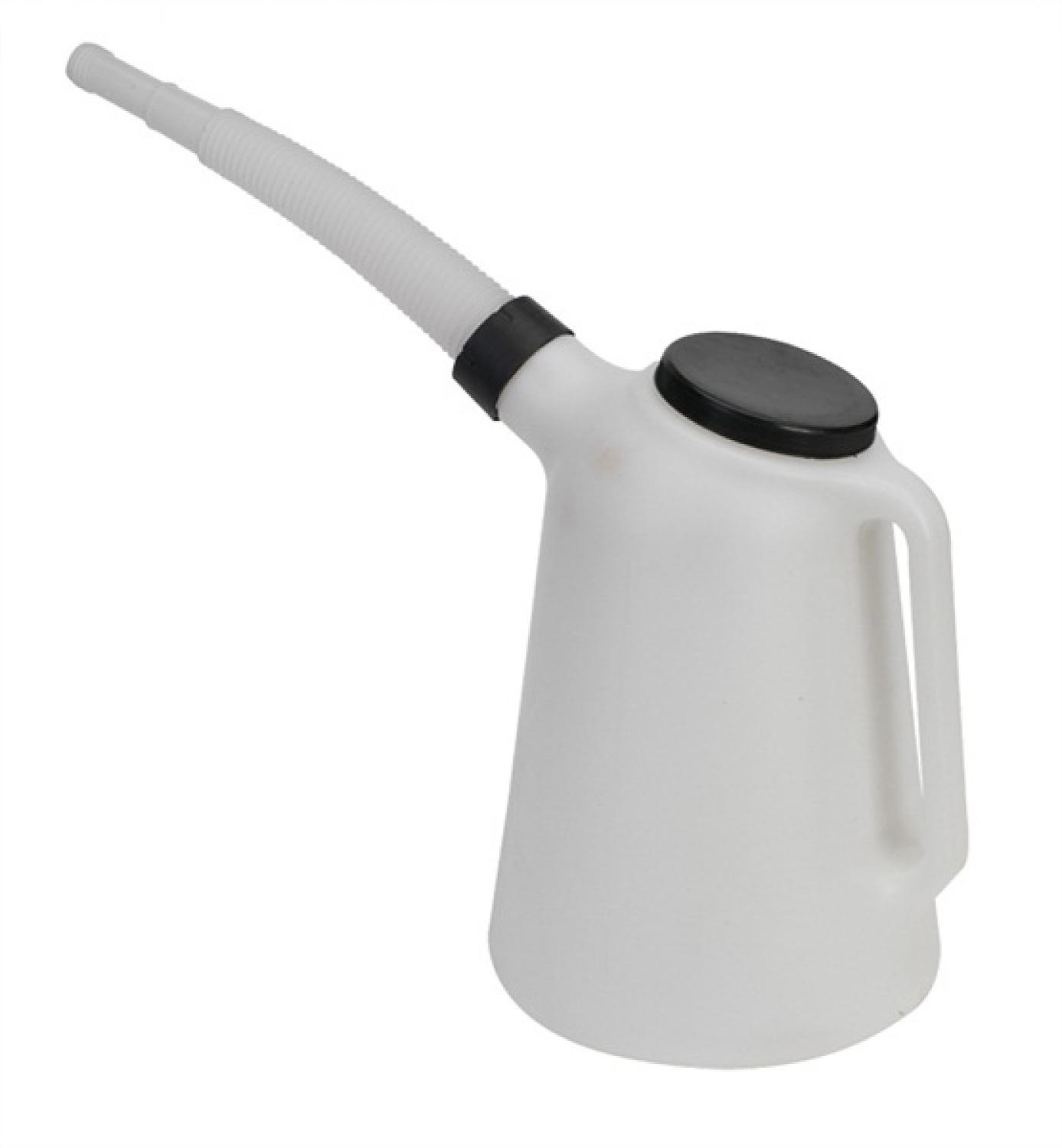 thumbnail image 2 of HILKA 5L Plastic Measuring Jug With Flexible Spout & Lid – For Oil, Water, Fuel, DIY, MPN 84808605-HT 2 of 4