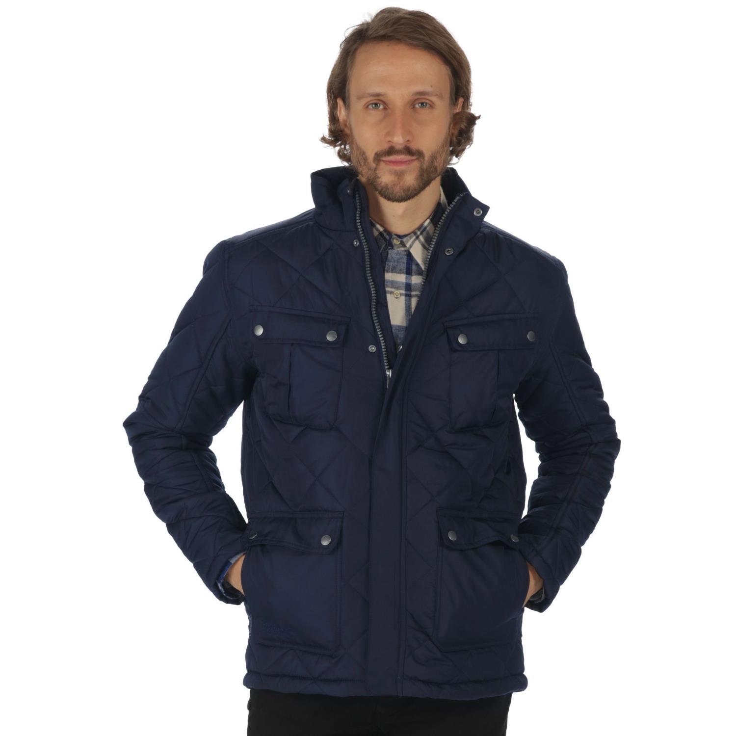 Buy Regatta Lathan Mens Navy Quilted Jacket from Fane Valley Stores ...