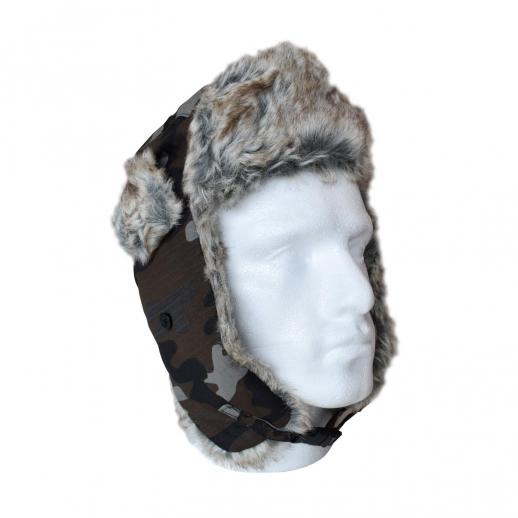  Fur Lined Camouflage Trapper Hat 