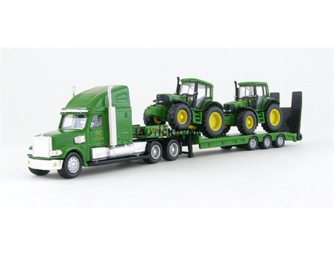  Siku John Deere Low Loader with two Tractors 